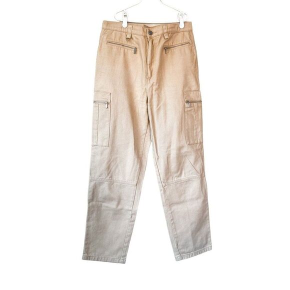 WeWoreWhat Utility Pant Solid Rigid Denim Khaki Size 29 - Picture 2 of 6